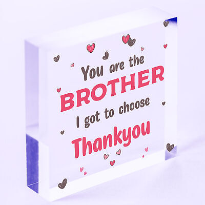 Best Friend Brother Gift Wood Heart Friendship Gift Birthday Plaque Gift For Him