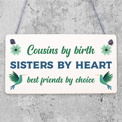 Cousin Keepsake Best Friend Sister Gift For Christmas Birthday Family Love Sign