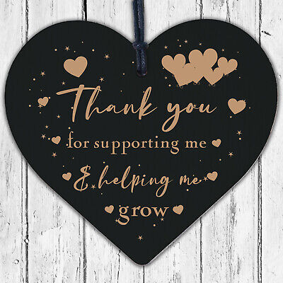 Thank You Teacher Leaving Gift Nursery Wooden Heart Plaque Childminder Preschool