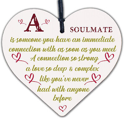 Soulmate Gifts Anniversary Gift For Husband Wife Boyfriend Girlfriend Heart Sign