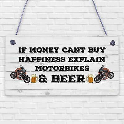 Biker Themed Gift For Road Biker Beer Plaque Dad Grandad Uncle Son Gifts For Him