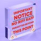 No Riff Raff Friend Hanging Plaques Funny Pub Home Bar Man Cave Shed Gift Signs