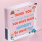 THANK YOU Gift For Teacher Teaching Assistant Leaving Nursery School Gift Plaque