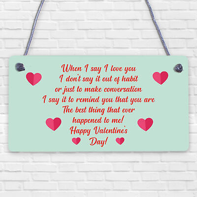 Sweet Valentines Day Card Quote Card For Him Her Boyfriend Girlfriend Husband