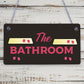 THE BATHROOM' Shabby Chic Door Sign Plaque Sign for Toilet or Bathroom The Loo