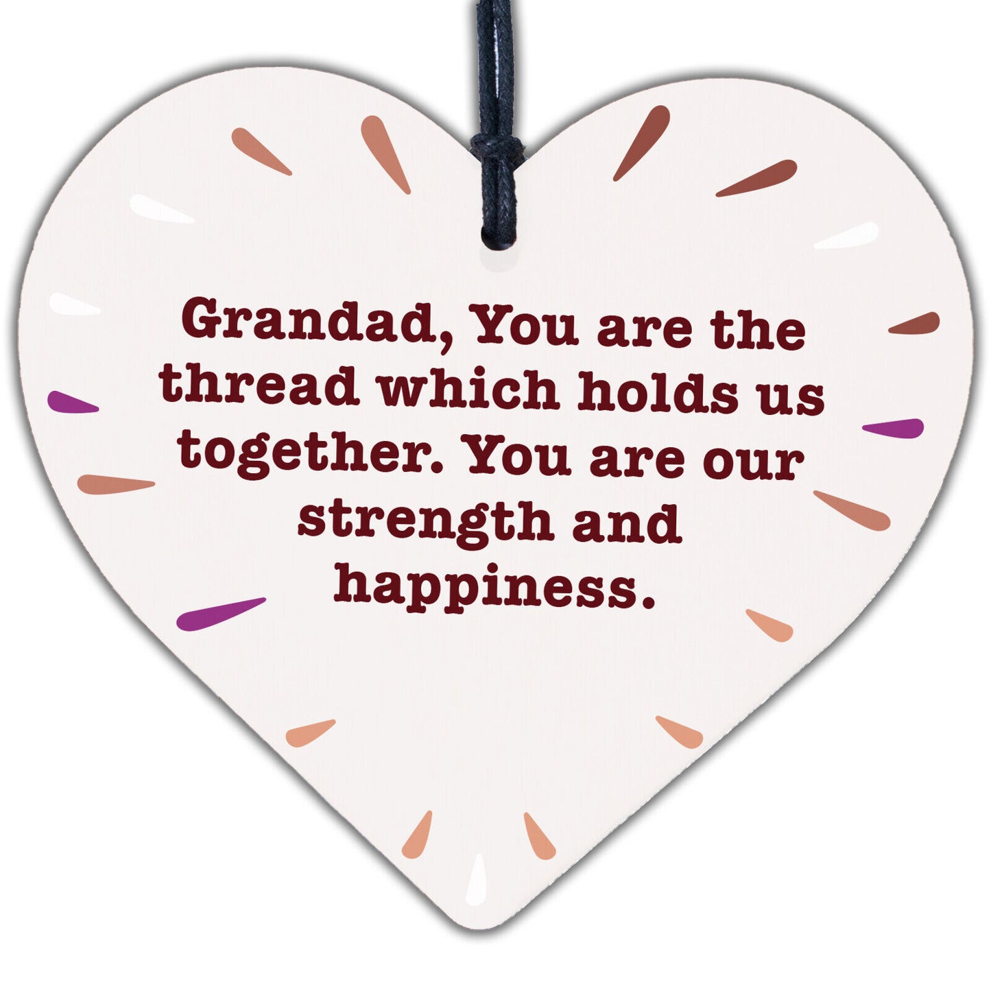 Best Grandad Gifts Wooden Heart Birthday Gifts For Him Grandpa Dad Men Father