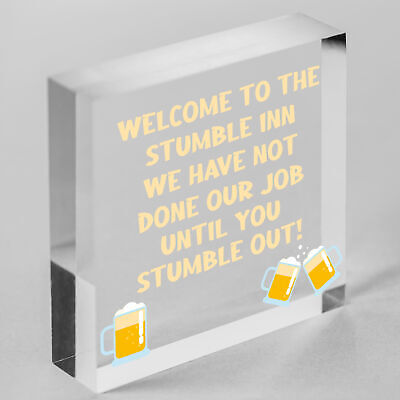 Funny Bar Sign Stumble Inn Novelty Bar Pub Signs And Plaques Man Cave Decor