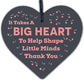 Big Heart Little Minds THANK YOU Teacher Mentor Tutor Nursery Child Gift Plaque