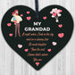 Memorial Gift For Grandad Acrylic Heart Christmas Memorial Decoration Gifts