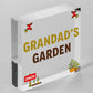 Grandads Garden Hanging Summer House Shed Sign Dad Birthday Gifts For Grandad