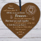 Wooden Heart Keepsake Memorial Plaques For Mum Dad Nan Grandad FRIEND Gifts