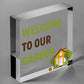 Quirky Home Bar Sign EVERY HOUR IS HAPPY HOUR Garden Shed Pub Sign