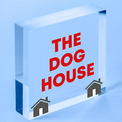 The Dog House Door Plaque Dog Man Cave Novelty Sign Husband Men Gift For Him