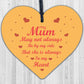 Mum Mother Memorial Plaques In Memory Wooden Heart Memorial Christmas Ornament