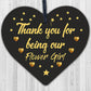 Thank You For Being Our Flower Girl Gift Engraved Heart Wedding Gift Keepsake