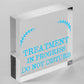 TREATMENT IN PROGRESS Do Not Disturb Hanging Wall Door Salon Sign Plaque Gift