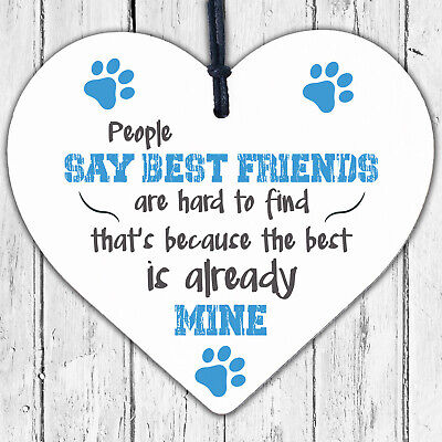 Best Friends Hard To Find Wooden Heart Friendship Plaque Birthday Thank You Gift