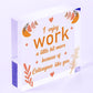 I Enjoy Work Hanging Heart Plaque Work Friendship Colleague Sign Thank You Gifts