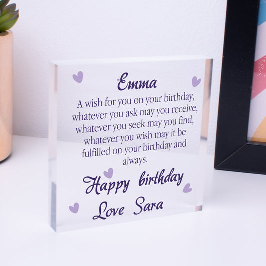 Personalised Daughter 13th 16th 18th 21st Birthday Gift For Her Girls Niece She