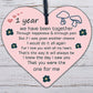 Anniversary 1st Wedding Anniversary Engagement Wooden Heart Plaque Gift Keepsake