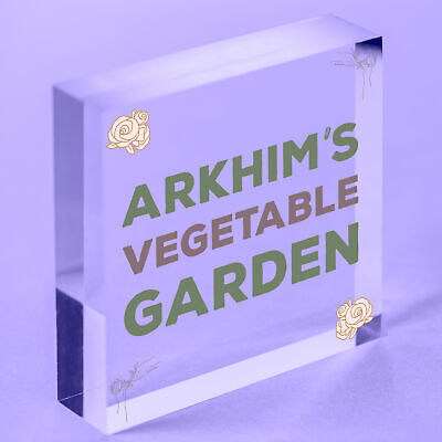 Vegetable Garden Personalised Hanging Allotment Greenhouse Garden Shed Sign