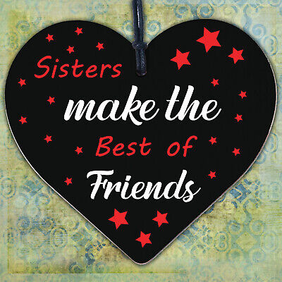 Sister Gifts Best Friend Plaque Heart Christmas Friendship Sign Thank You Gifts