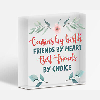 Best Friend Gifts For Cousin Birthday Christmas Card Gifts Wooden Heart Keepsake