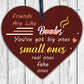 Friendship Gifts Best Friend Gift Wooden Heart Sign Birthday Christmas THANK YOU
