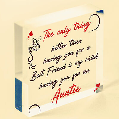 Sister Gift Hanging Heart Plaque Gift For Auntie Birthday Christmas From Niece