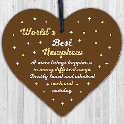 Best Nephew Birthday Christening Christmas Gift Auntie Uncle Gifts Family Plaque