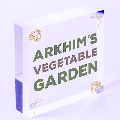 Vegetable Garden Personalised Hanging Allotment Greenhouse Garden Shed Sign