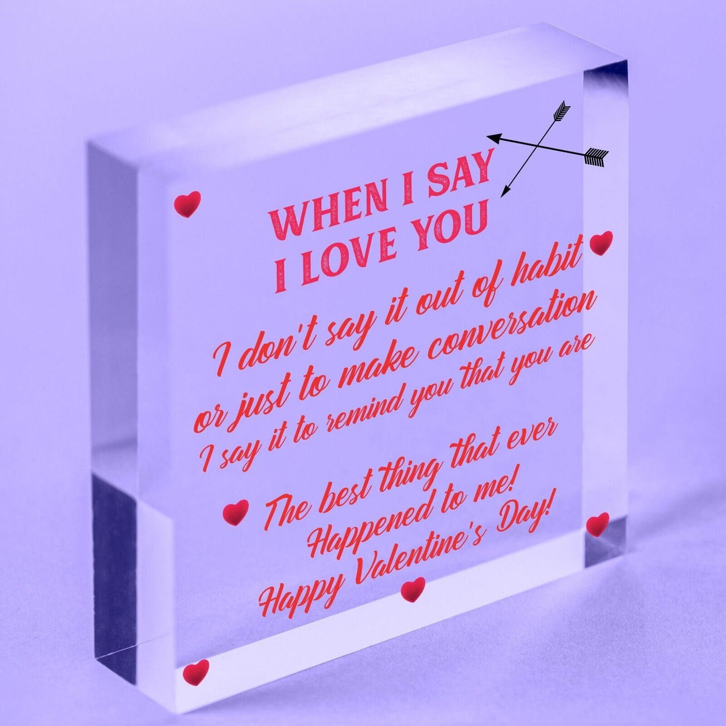 Special Valentines Day Gift For Husband Wife Gift For Him Her Engraved Heart