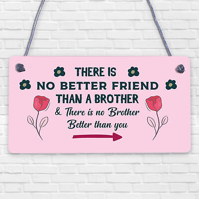 Brother Plaque Novelty Brother Gift For Birthday Christmas Friend Gift For Him