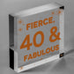 40 And Fabulous Gift 40 Birthday Decorations 40th Birthday Present For Women Men