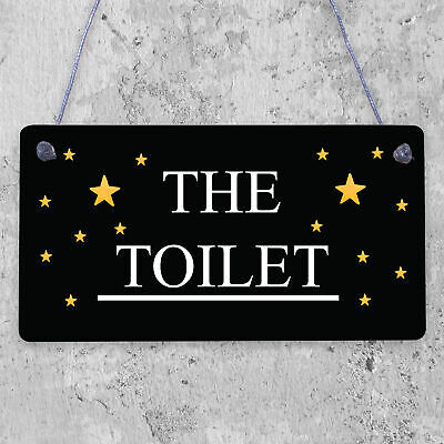 Marble Theme Hanging Bathroom Toilet Loo Sign Home Decor New Home Gift