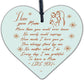 THANK YOU MUM And DAD Gift For Birthday Christmas Wood Heart Keepsake Plaques