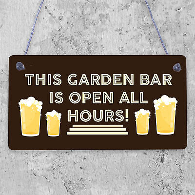 Novelty Home Bar Garden Summerhouse Shed Man Cave Sign Alcohol Home Gift