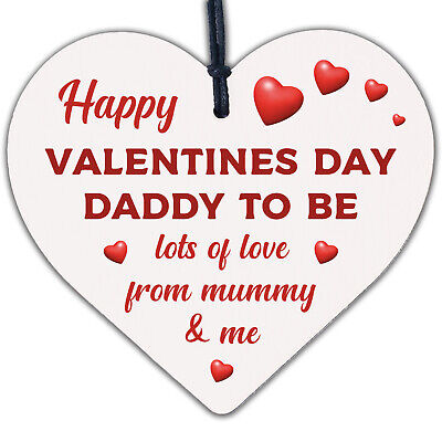 Valentines Day Card For Daddy To Be Gift From The Bump Card Daddy To Be Card