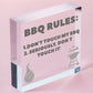 BBQ Rules Sign Hanging Door Wall Shed Sign Garden Sign For Outdoor Men Gift