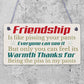 Best Friend Sign Friendship Gift Funny Thank You Novelty Birthday Chic Plaque