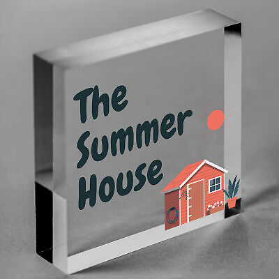 The Summer House Plaque Garden Shed Hanging Wall Door Decor Sign Gifts For Her