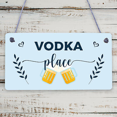 Vodka Palace Alcohol Friendship Gift Man Cave Home Bar Pub Plaque Kitchen Sign