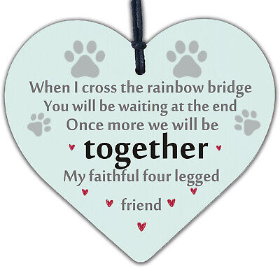 Handmade Pet Memorial Plaque For Cat Or Dog Heart Memorial Bauble Animal Sign