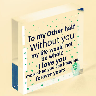 I Love You Keepsake Gift Husband Wife Valentines Day Gift For Him Her