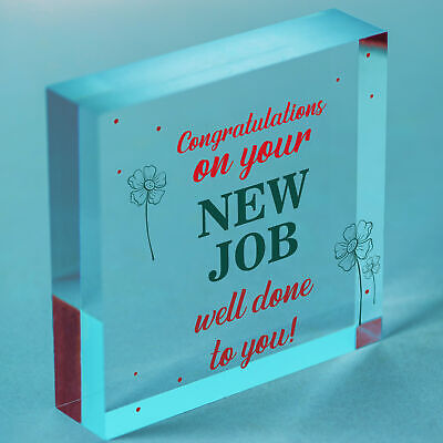 Congratulations New Job Leaving Gift Boss Friend Colleagues Good Luck Signs