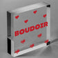 Boudoir Hanging Plaque Home Decor Bedroom Sign New Home Gift Decoration