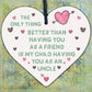 Uncle Gifts Friendship Brother Wooden Heart Chic Plaque Birthday Gift For Uncle