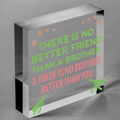 Brother Plaque Novelty Brother Gift For Birthday Christmas Friend Gift For Him