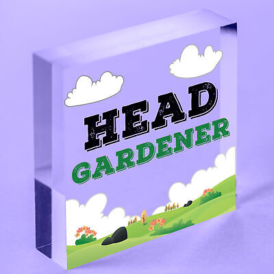 Garden Sign Head Gardener Plaque Garden Shed SummerHouse Sign Gift For Her Him