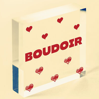 Boudoir Hanging Plaque Home Decor Bedroom Sign New Home Gift Decoration